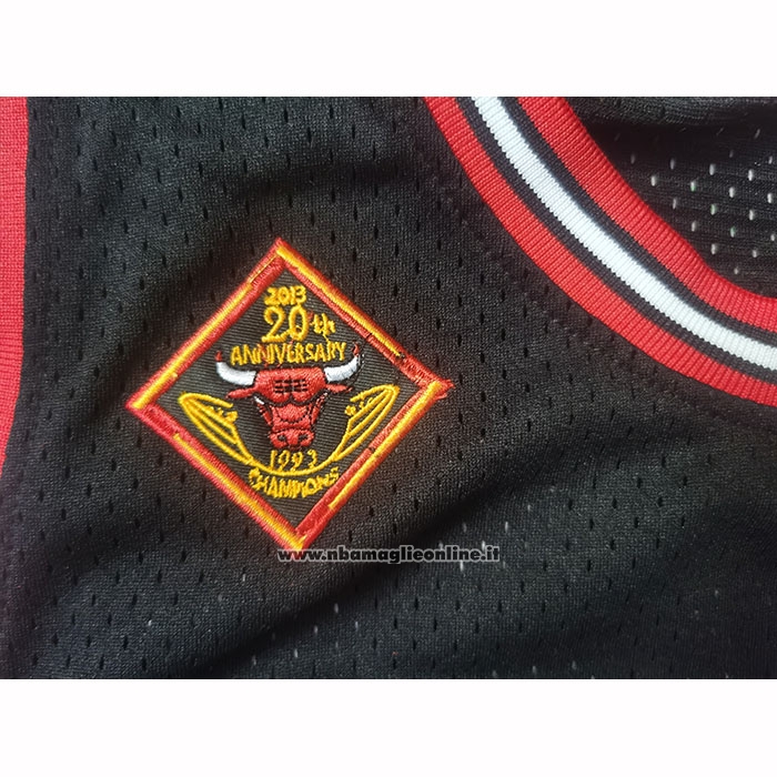 Maglia Chicago Bulls Michael Jordan No 23 Reload Mitchell & Ness 1997-98 Nero